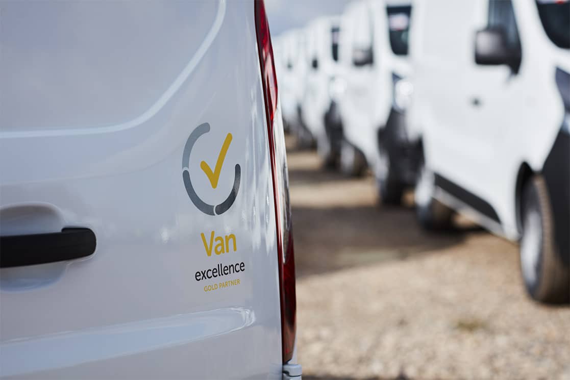 Rear door of a Ford Transit Custom