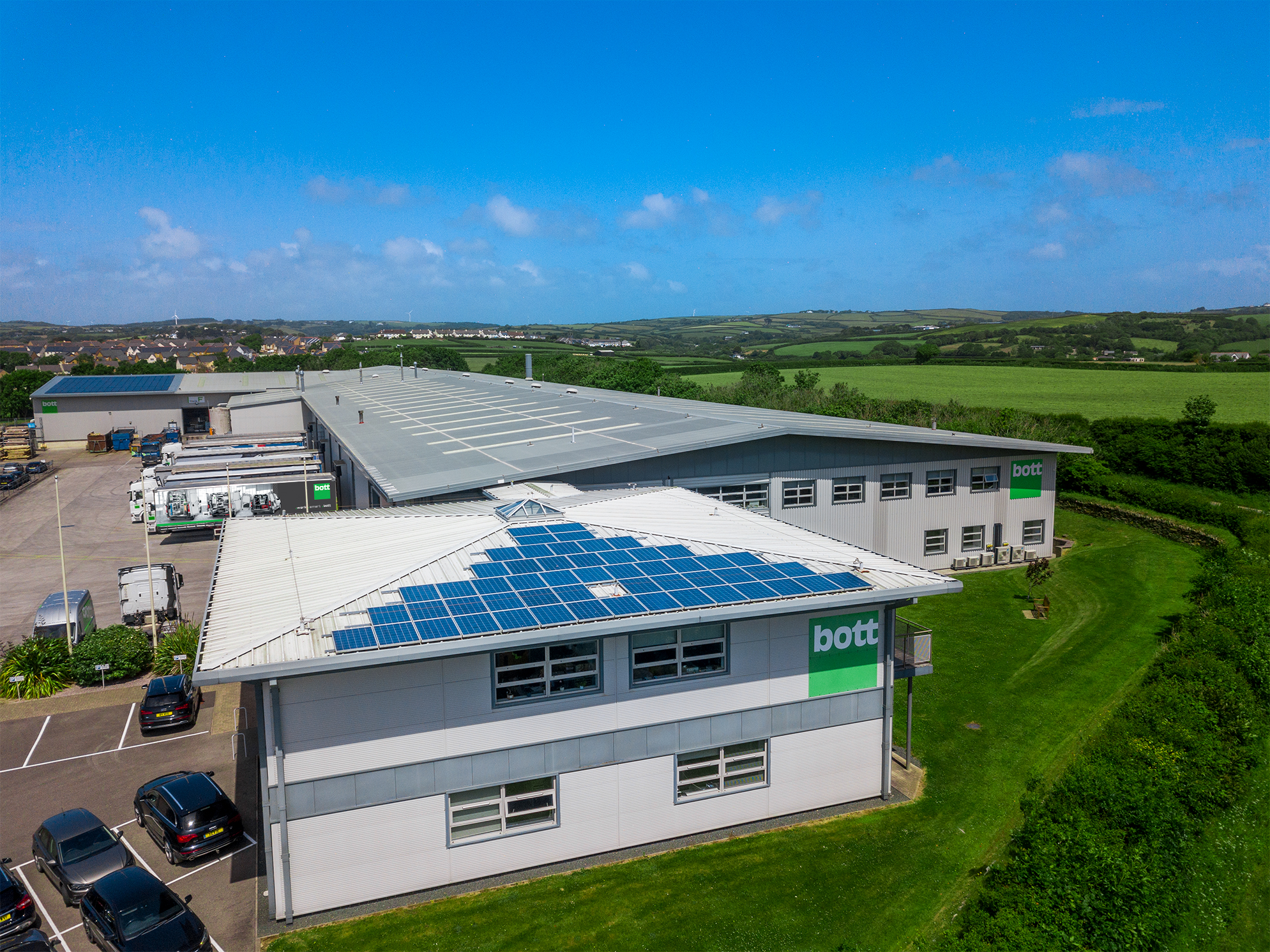 bott ltd & bott smartvan headquarters exterior in bude, cornwall - van racking & workplace storage