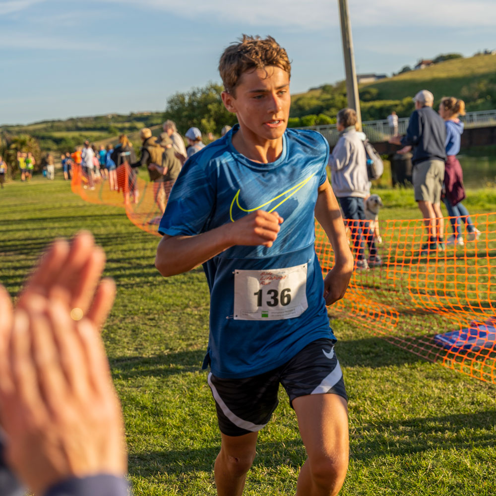 Bude Lifeboat Run finish line